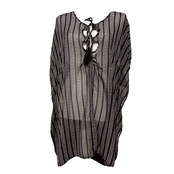 Time and Tru Other - Black Swimsuit Coverup/S